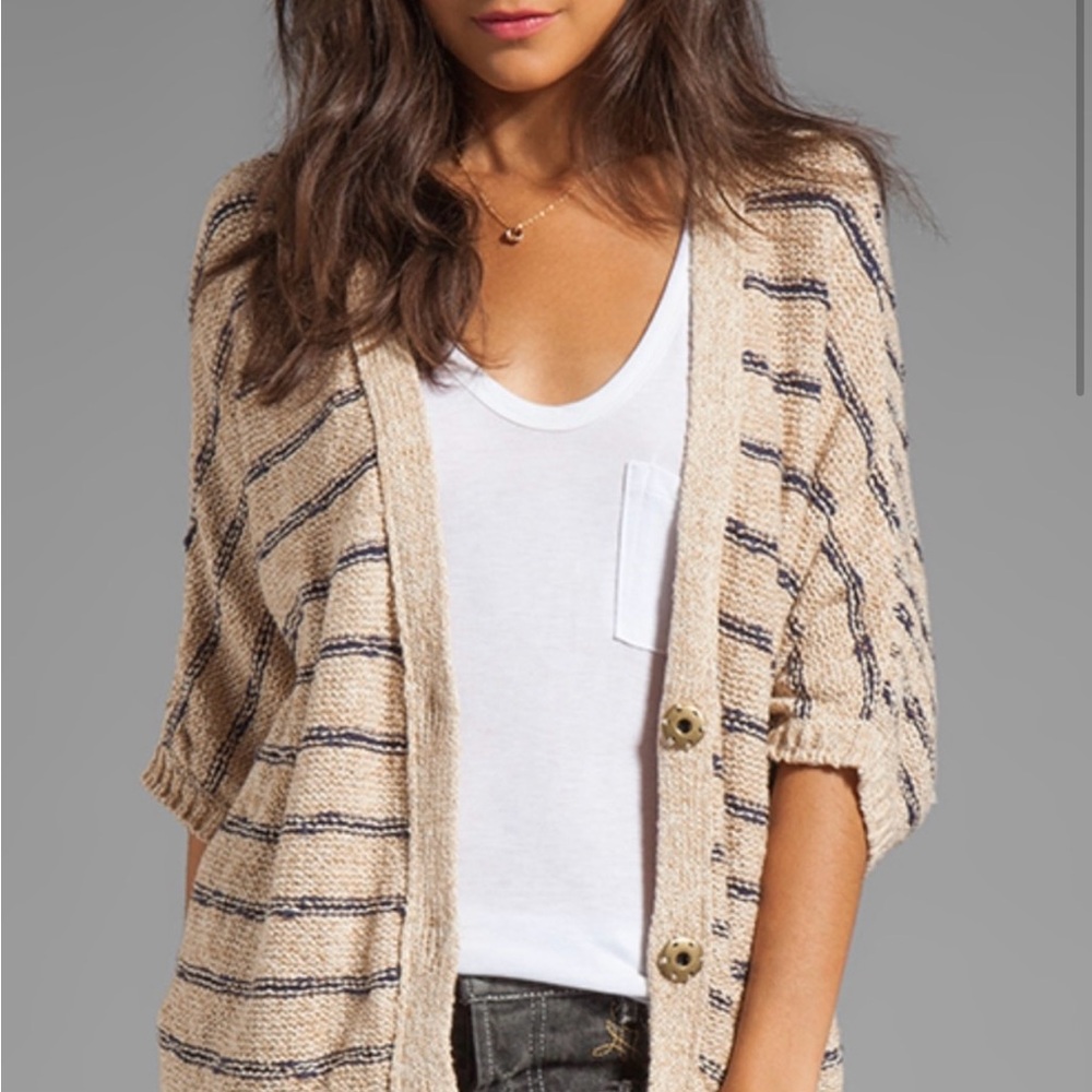 Free People Rabbit in the Moon Cardi Vanilla in S